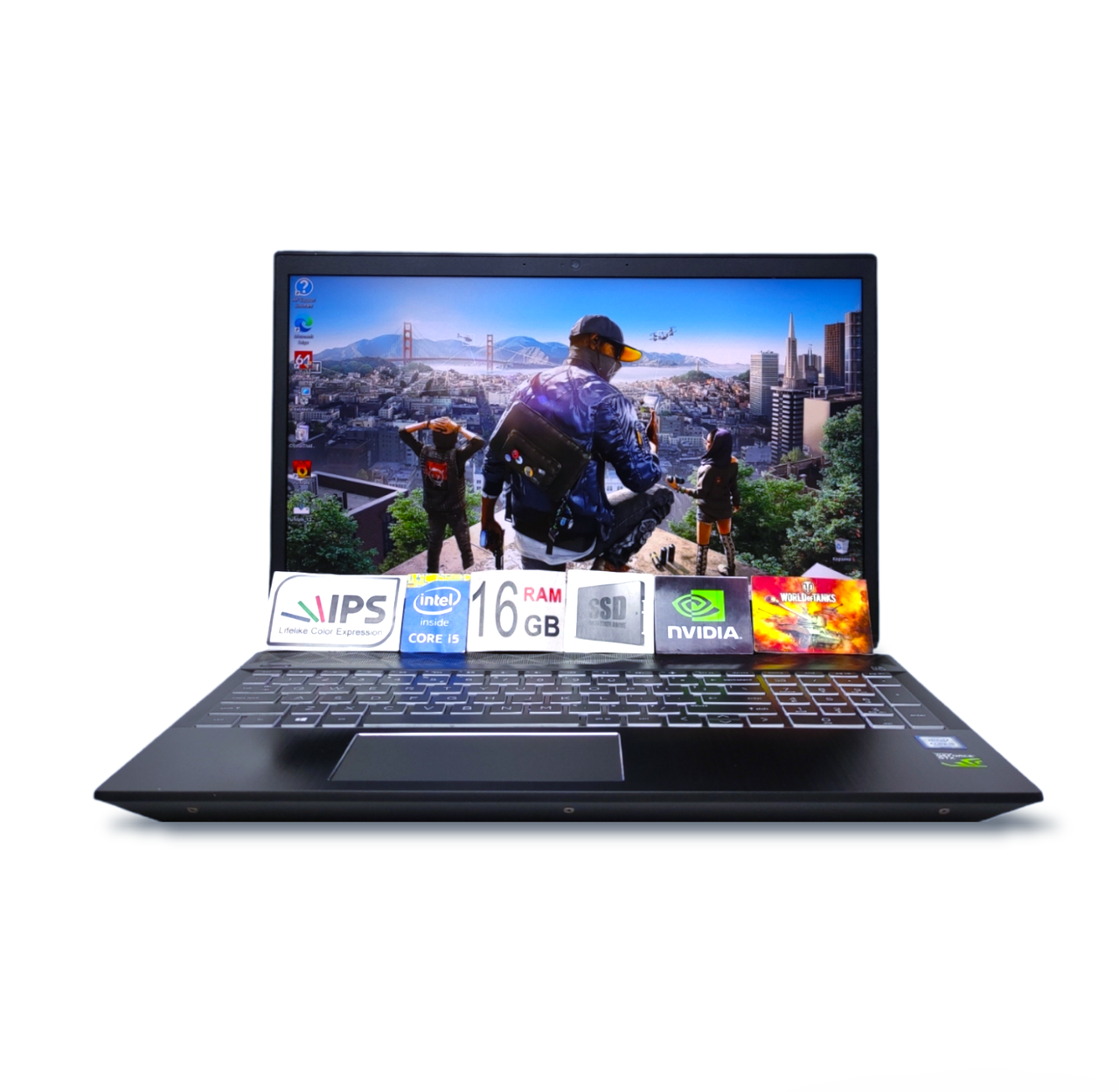 Ігровий ноутбук HP Pavilion Gaming IPS FHD 15.6" Core i5-8300H 4 ядра 16GB DDR4 SSD256GB Nvidia GTX 1050TI 4GB