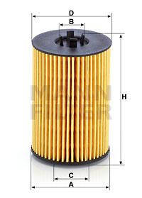 Фільтр оливний MANN HU7020Z AUDI A3 III, A4, A5, A6, Q5; SEAT LEON III; SKODA OCTAVIA III, VW GOLF VII