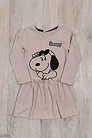 Платье для девочки "Snoopy" рост 98-122 (3-7 лет) 2 цвета