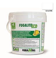 Епоксидна затирка для плитки, мозаїки та керамограніту Kerakoll Fugalite Eco 01 (білий) відро 3 кг