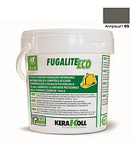 Эпоксидная затирка для плитки, мозаики и керамогранита Kerakoll Fugalite Eco 05 (антрацит) ведро 3 кг