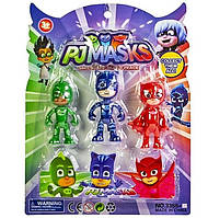 Герои "PJ Masks" 3355 , герои 9см, подвижн. руки/ноги, 3шт на планшетке