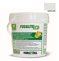 Епоксидна затирка для плитки, мозаїки та керамограніту Kerakoll Fugalite Eco 51 (Срібло) відро 3 кг