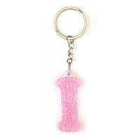 Брелок YES літера "I", рожева, в пак. 7*7см