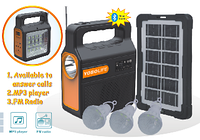 ВИДЕО-Переносной фонарь-колонка с повербанком на солнечной батарее Yobolife Bluetooth LM-3609+ДВА подарка!!!