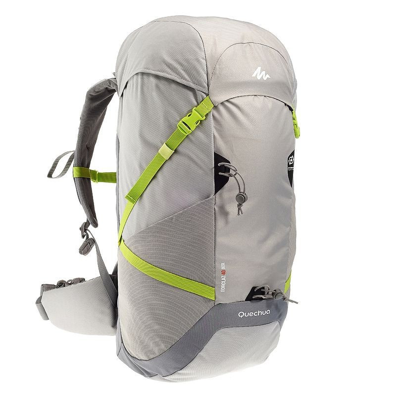 Рюкзак туристичний легкий Forclaz Air 40 літрів світло-сірий