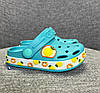 Дитячі крокси на літо бірюзового кольору, фото 6