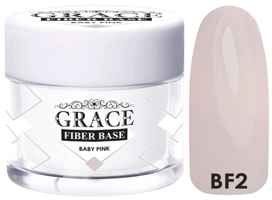 Основа, база для гель лаку Грейс GRACE Base Fiber Baby Pink 30 мл