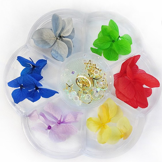 Сухоцвіти для дизайну нігтів LPnails. Набір для дизайну.Сухоцвіти. Стрази. Аксесуари для дизайнуEStyle