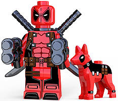 Фігурка Дедпул з двома мечами та собакою, 1штEStyle