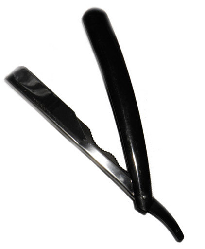 Небезпечна бритва пластикова ручка Avadona під ½ леза чорнаEStyle