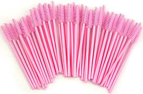 Щітки для візажу AVADONA 50 шт рожевіEStyle