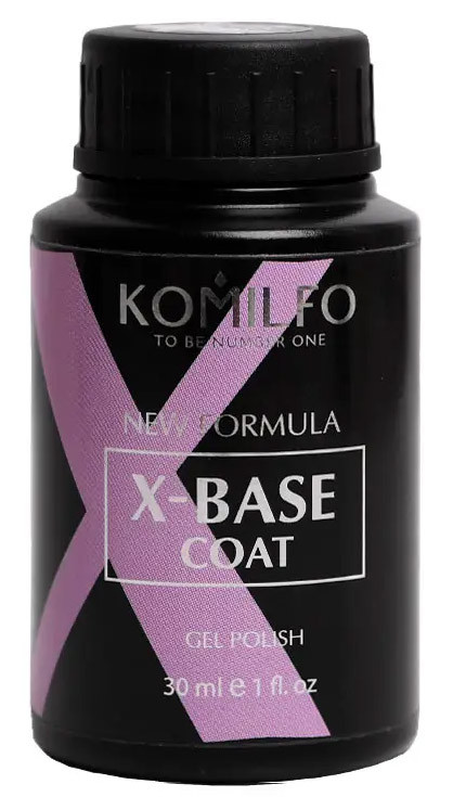 Каучукова основа, база для гель-лаку Комільфо Komilfo X-Base Coat - NEW Formula 30мл