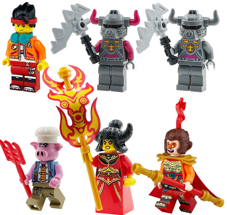 Набір фігурок Monkie Kid, Пігсі та Принцеса Залізний віяло 6 штEStyle