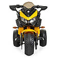 Електромотоцикл дитячий спортивний BMW Sport (жовтий колір), фото 5