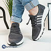 Літні чоловічі кросівки сітка сірі, фото 6