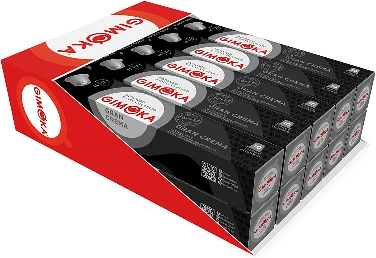 Кава в капсулах Nespresso Gimoka Gran Crema ALUMINIUM!