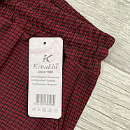 Штани жіночі поліестер із бамбуком Kenalin, розмір 2XL-3XL, бордові, 9403-1, фото 4