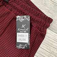 Штани жіночі поліестер із бамбуком Kenalin, розмір 2XL-3XL, бордові, 9403-1, фото 3