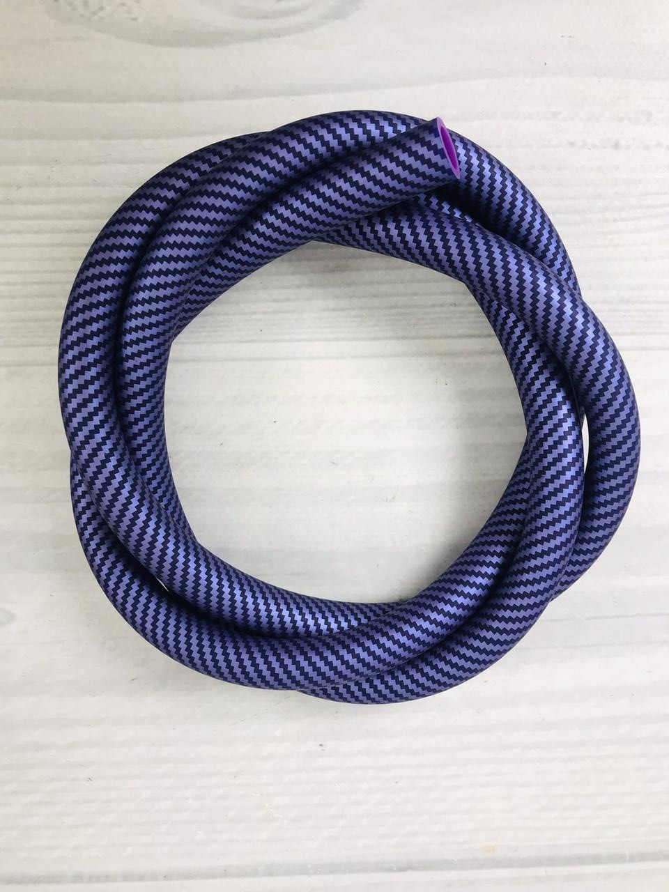 Шланг силиконовый для кальяна универсальный Soft Touch Carbon - Фиолетовый (карбон), 150 см - фото 1 - id-p1482475478