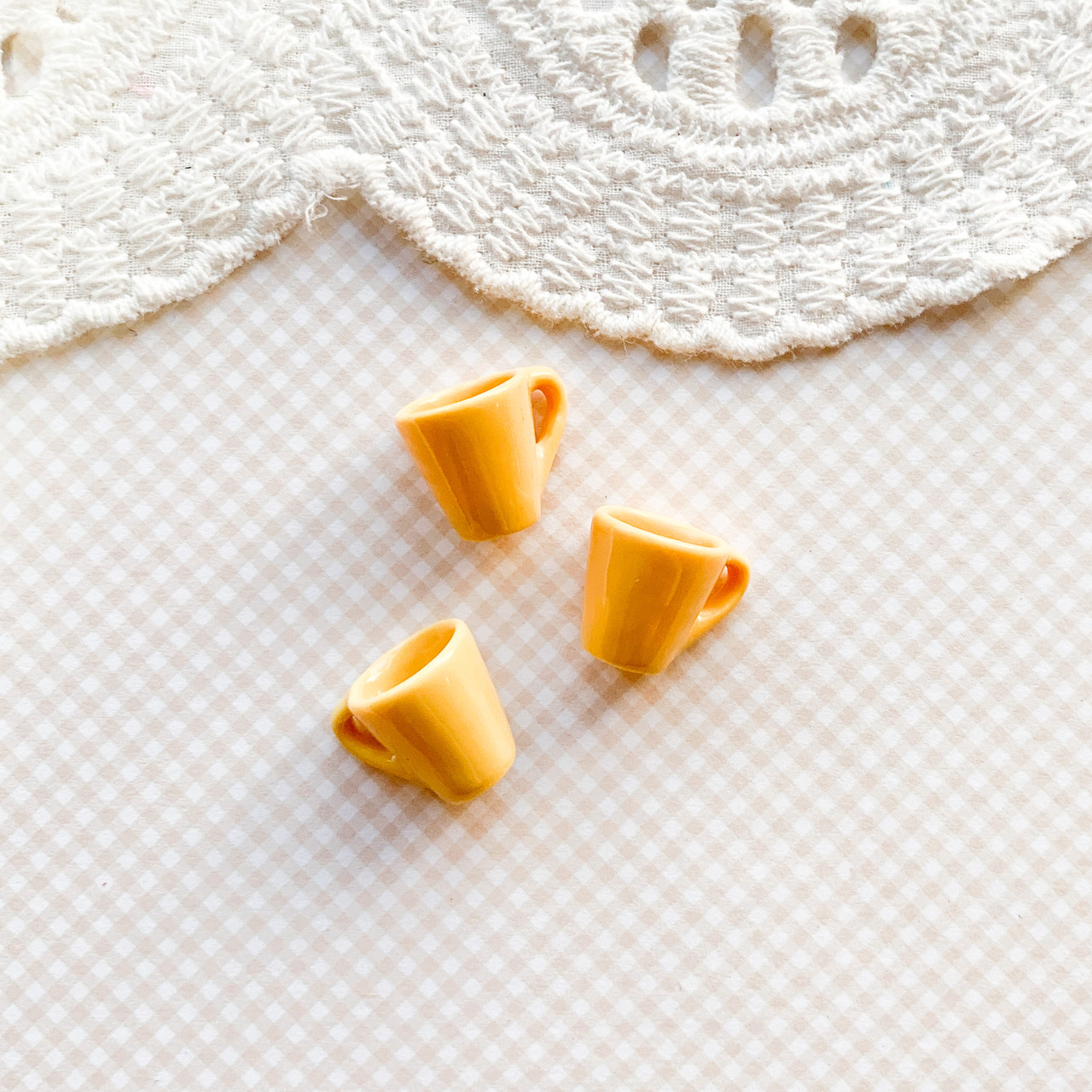 Мініатюра чашка 1.3 см Жовта, фото 1
