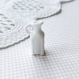 Мініатюра глечик керамічний 2.8*1.5 см Білий, фото 3