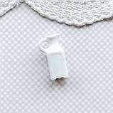 Мініатюра глечик керамічний 2.8*1.5 см Білий, фото 5