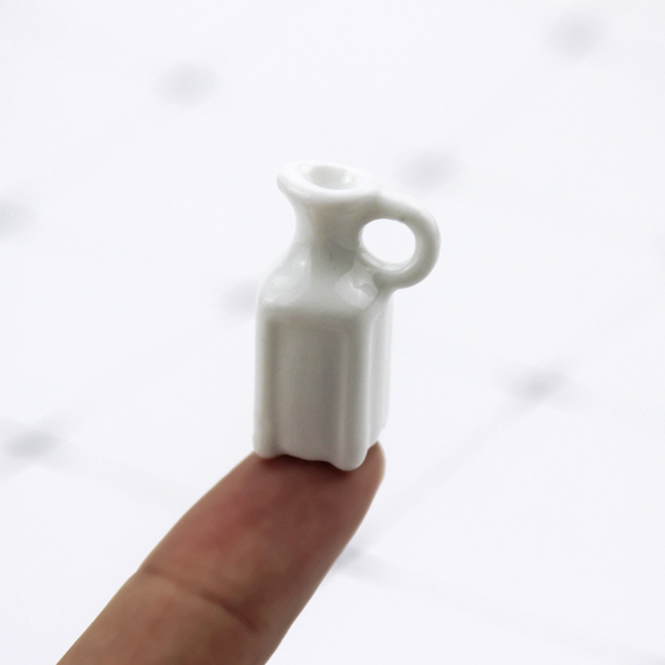Мініатюра глечик керамічний 2.8*1.5 см Білий, фото 1