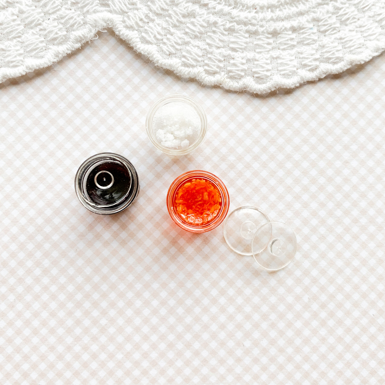 Мініатюра набір баночок зі спеціями 1.5 см 3 шт, фото 1