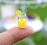 Мініатюра склянка із апельсиновим соком 1.5 см, фото 2