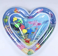 Детский водный надувной коврик с рыбками акваковрик сердце Развивающий игровой лучший товар