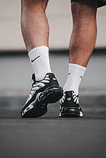 Чоловічі кросівки Nike Air Max Plus White Black 852630-100, фото 3