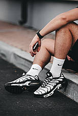 Чоловічі кросівки Nike Air Max Plus White Black 852630-100, фото 2