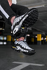 Чоловічі кросівки Nike Air Max Plus White Black 852630-100, фото 3