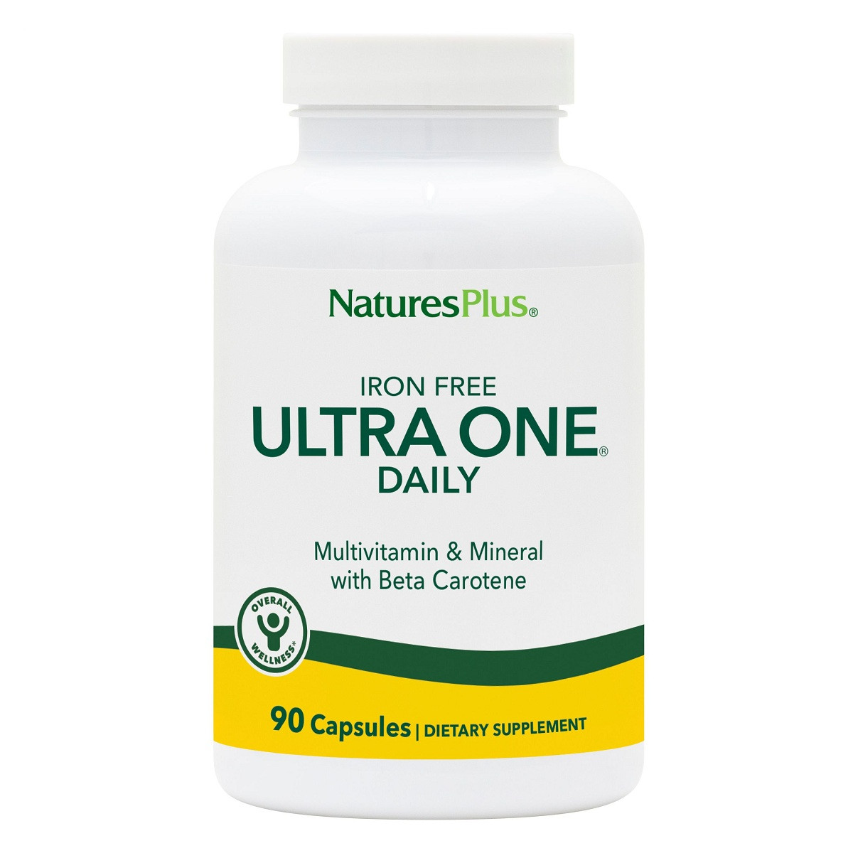 Щоденні Мультивітаміни без Заліза, Ultra One, Natures Plus, 90 гельових капсул