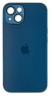 Накладка TPU+Glass Sapphire matte case для Apple iPhone 14, Navy Blue