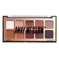 Палетка теней NYX Away We Glow Eye Shadow Palette Lovebeam (10 оттенков)