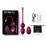 Вагінальні кульки Dorcel LOVE BALLS PLUM, вібрації і руху внутрішнього кульки, пульт ДУ, фото 4