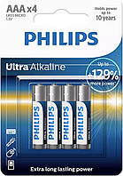 Батарея Philips LR03/AAA Ultra Alkaline В4 (блістер) (шт.)