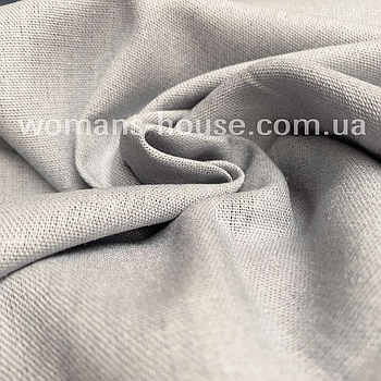 Тканина Льон натуральний (Лляна тканина) Світло-сірий