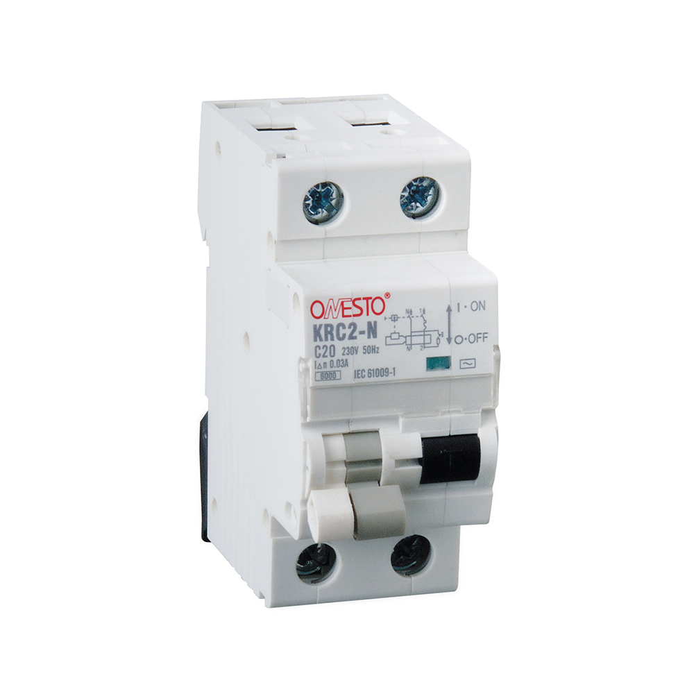 Дифавтомат ONESTO 1п + N, 32 А, 300 mA, тип AC, RCBO (KRC2-N)