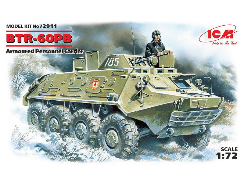 Пластикова модель 1/72 ICM 72911 радянський бронетранспортер БТР-60ПБ
