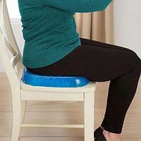Гелевая ортопедическая подушка для сидения с чехлом орт подушка для стула кресла и сидения водителя для дома