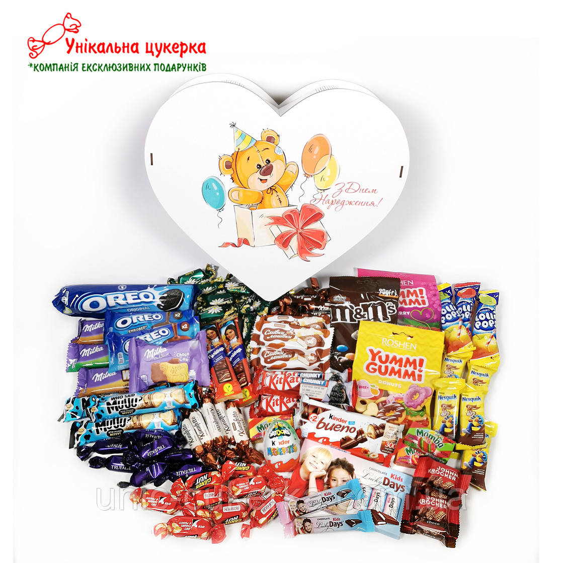 Подарочный набор сладостей в деревянном боксе №120, 1,7 кг, (35х32х10 ...