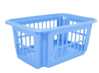 Кошик для білизни 30л блакитно-крижаний Алеана, фото 1