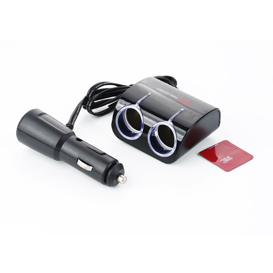 Розгалужувач прикурювача APRO 951821 2 виходи + 1USB 12V/24V 5V 1,0А