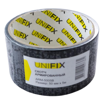 Стрічка клейка армована 50мм*5м чорна APRO