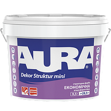 Структурна фарба для фасадів та інтер'єрів Aura Dekor Struktur mini 9,5 л (14,8) кг