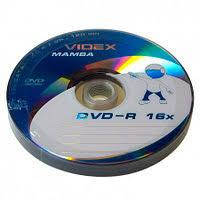 Диск DVD-R 4,7Гб 16х Videx Mamba Bulk/50шт