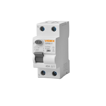 Диференційне реле AC 30мА 10 kA 2Р 40А Resist Videx